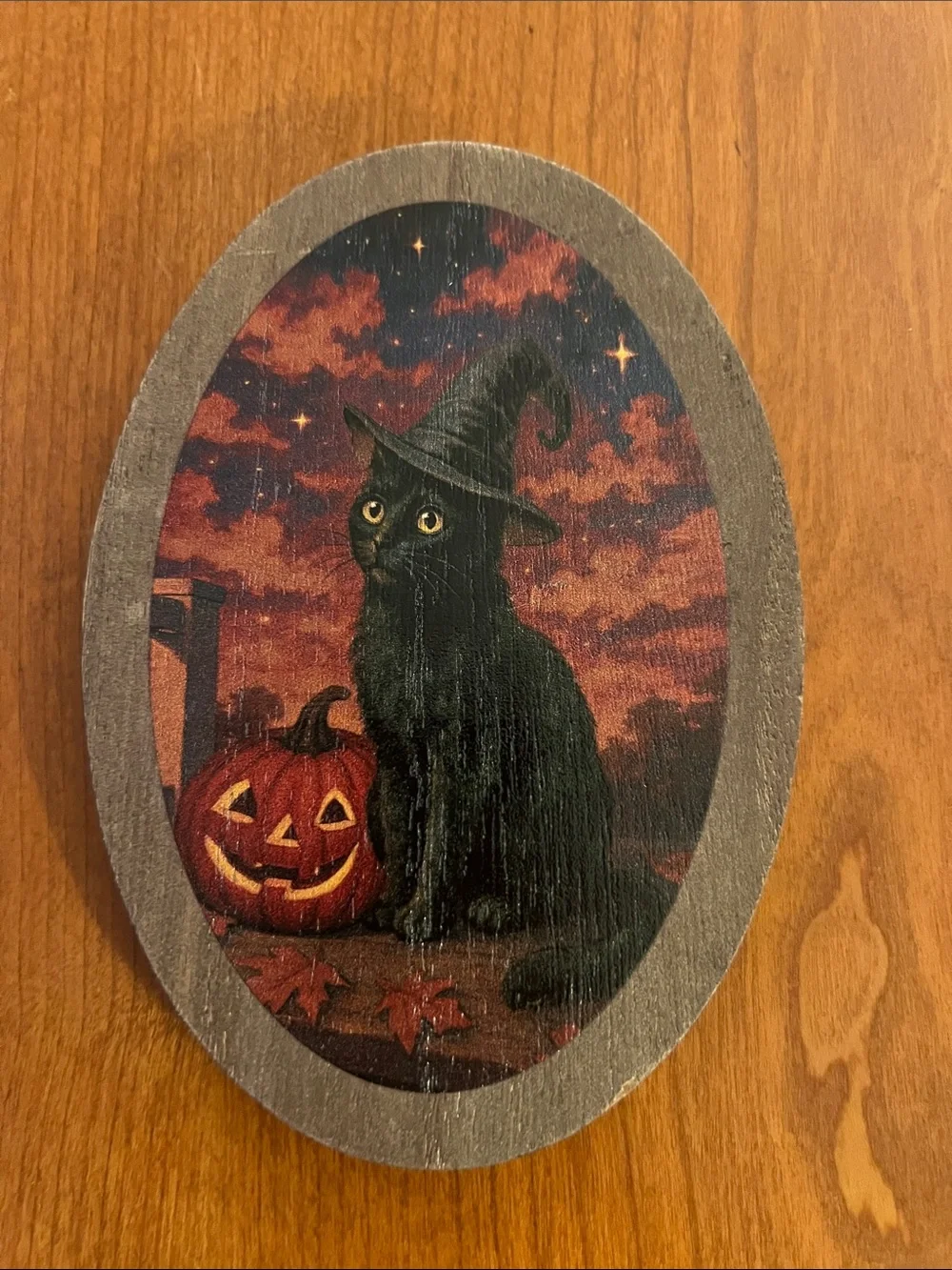 2026 Target Bullseye Black Cat, Raven, Ghost Halloween Wood Decor Trio Wall Art